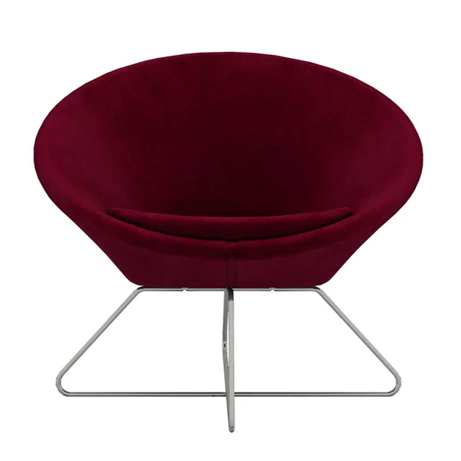 maroon lounge chair